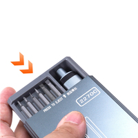 Ensemble de tournevis électrique 50 en 1, poignée de précision, outils électriques portables, kits sans fil, petits embouts pour la réparation de téléphones et de montres