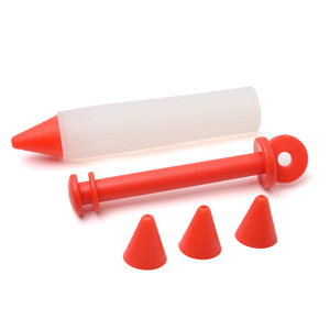 Pistolet à douille en silicone pour la décoration de gâteaux et biscuits, outil de pâtisserie DIY, style moderne et minimaliste - Product Image 4