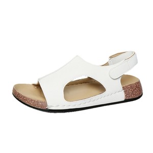 Women Large Wedge Sandals European and American Summer New Thick Sole Hollow <b>Magic</b> <b>Tape</b> Beach Sandals Wholesale - Product Image 5