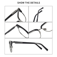 Monture de lunettes VCHM26J en acétate de titane de haute qualité – Monture optique unisexe pour hommes et femmes – Vente chaude