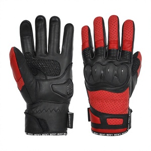 Gants de motards de rue de qualité supérieure pour la course et le tourisme Gants de conduite en cuir à doublure souple - Product Image 1