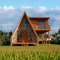 Maisons Triangulaires Extérieures - Maisons Modulaires Préfabriquées pour Attractions Touristiques, Vente Directe Usine