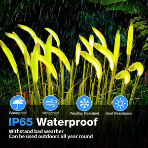Luz LED de Jardín para Plantas con Forma de Setaria, de PVC, con Clasificación IP65, de Alta Luminosidad y Luz Cálida, Fácil Instalación, <span class=keywords><strong>Solar</strong></span> - Product Image 3