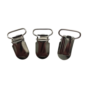 Clips <span class=keywords><strong>de</strong></span> tirantes <span class=keywords><strong>de</strong></span> Metal redondos plateados <span class=keywords><strong>de</strong></span> 25mm <span class=keywords><strong>de</strong></span> alta calidad, soportes <span class=keywords><strong>de</strong></span> chupete <span class=keywords><strong>de</strong></span> hierro fuerte al por mayor - Product Image 6