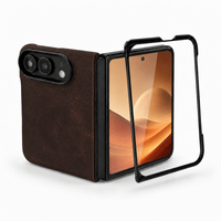 Étui en cuir Crazy Horse vintage pour iPhone Duo N52, coque antichoc magnétique puissante OEM/ODM