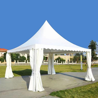 Carpa de Almacenamiento para Eventos, Bodas, Fiestas, Exposiciones, con Estructura de Aluminio Blanco para Exteriores, Techo de PVC, Tipo Gable