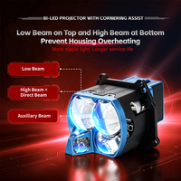 Nouvelle ampoule de projecteur LED LD01565L-A DC9-16V 60W Feux de croisement/70W Feux de route/5W Feux de position pour voiture/camion avec ventilateur