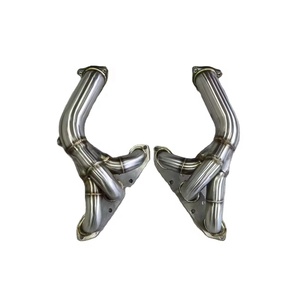 ĐÁNH BÓNG THÉP KHÔNG GỈ TIÊU ĐỀ EXHAUST MANIFOLD CHO 05-08 BOXSTER CAYMAN S 987 - Product Image 1