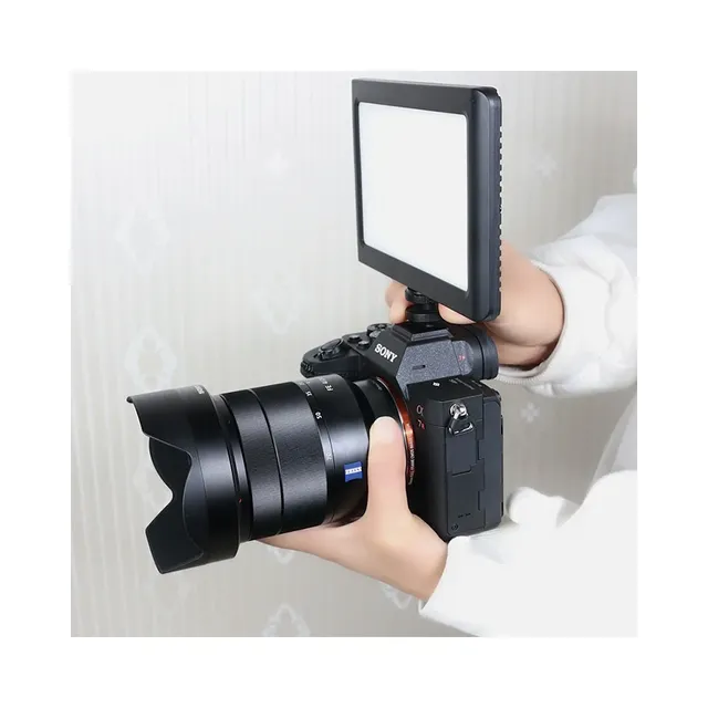 7inch W110c 3 Colores 2500k-9000k Disparo Foto Camara Video Relleno Luz Fotografia Led Panel De Luz Con Tripod De Mesa