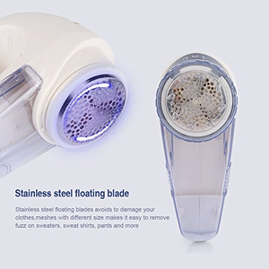 Enlève-bouloches électrique réglable avec lames en acier inoxydable, rasoir à tissu sûr - Product Image 2