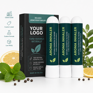 OEM ODM Inhalateur d'aromathérapie 2 en 1 Relaxation et respiration Double usage <span class=keywords><strong>Huile</strong></span> <span class=keywords><strong>essentielle</strong></span> Roll-on Portable pour soulager le stress - Product Image 1