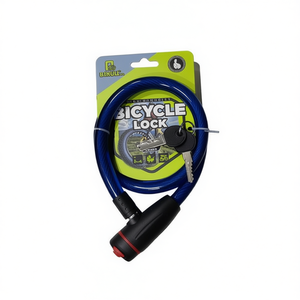 Bicycle Lock 187x15mm <b>Waterproof</b> <b>Cable</b> With Key For Bike Security - Product Image 2