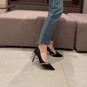 Nouvelles chaussures pour femmes printemps/automne 2025 : chaussures de travail à bout pointu à talons aiguilles de style français - Product Image 4