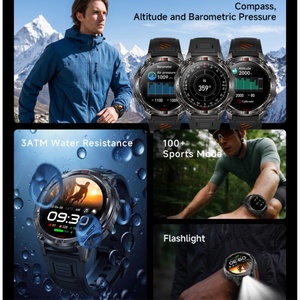<span class=keywords><strong>Reloj</strong></span> inteligente HT53 con <span class=keywords><strong>GPS</strong></span>, batería de 650 mAh, llamadas por Bluetooth, <span class=keywords><strong>reloj</strong></span> para montañismo, linterna, resistente al agua, <span class=keywords><strong>reloj</strong></span> de salud para hombre - Product Image 3