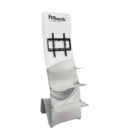 Support de littérature pliable, portable, écologique et amovible personnalisé pour les salons professionnels