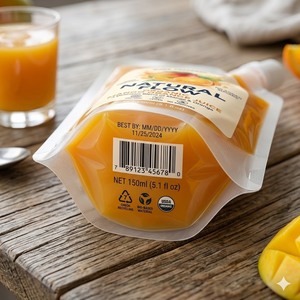 Offre Spéciale – Pochettes souples réutilisables sans BPA avec bec verseur, durables, pour lait, jus de mangue et d'<span class=keywords><strong>orange</strong></span> bio, emballage alimentaire flexible de qualité alimentaire pour bébés - Product Image 2