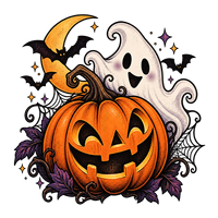 Patchs thermocollants DTF personnalisés en gros avec motifs de citrouilles, fantômes et sorcières pour T-shirts et sweats à capuche d'Halloween