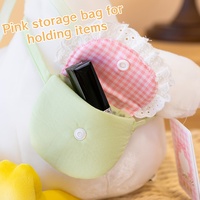 Boneka Bebek Putih Lucu, Mainan Boneka Angsa Kartun Kawaii, Gantungan Kunci Tas, Boneka Grosir, Hiasan Sofa Kamar Tidur Anak Perempuan