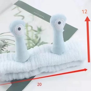 Elegant <strong>Snail</strong> Style Hair Strap Funny Cartoon Cute Coral Fleece Elastic <strong>Headband</strong> for Women Girls Makeup Wash Face Hair Decoration - Product Image 3