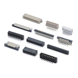 موصل FFC FPC قابل للطي بصفين من الأسلاك للتركيب السطحي بسمك 0.5 مم و1.0H مع قفل أمامي/خلفي - Product Image 1