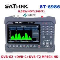 High Fly 7 Zoll Hochauflösender TFT-LCD-Bildschirm Konstellations- & Spektrumanalysator WS-6986 SAT-Finder DVB-S/S2X/T/T2/C Digital