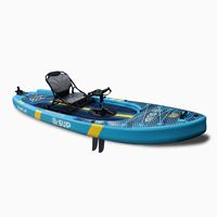 Perahu Tiup ESUP Lapis Ganda PVC SUP Board 11ft Intermediate Dual Chamber Safety Pompa Tahan Lama Tas Pompa Garansi 2 Tahun