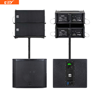 Système de sonorisation Line Array R206 + RD-H15SA avec deux enceintes supérieures de 6,5 pouces et un caisson de basses actif de 15 pouces 2*500W pour église, club, bar, banquet