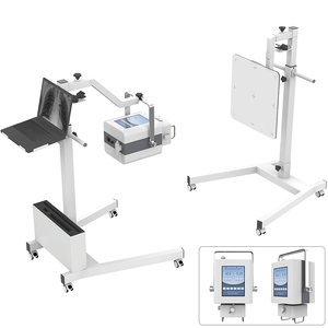 Sistema di radiografia digitale Mobile portatile 5.3kw Medical <span class=keywords><strong>DR</strong></span> X Ray Machine fonte elettrica in acciaio per uomo o veterinario - Product Image 1