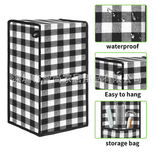 Hamilton Beach Blender Cover Black Checkered Cotton Dust Cover For Kitchen Appliances Household Use - Product Image 3