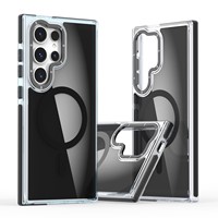 Étuis de téléphone à chargement magnétique bicolore pour Samsung S25 Ultra TPU PC Material Anti Drop Phone Cover Case