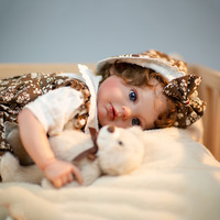 Poupée Reborn en vinyle souple de 55 cm (22 pouces), figurine de bébé réaliste pour jeu d'imitation, déguisement et cadeau