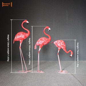 Ornement Flamant Rose Réaliste <span class=keywords><strong>en</strong></span> <span class=keywords><strong>Fer</strong></span> <span class=keywords><strong>Forgé</strong></span> pour Aménagement Paysager, Artisanat Décoratif, Décoration <span class=keywords><strong>de</strong></span> Mariage, Accessoires <span class=keywords><strong>de</strong></span> Fête/Photographie, Festif - Product Image 3