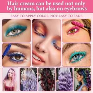 Crema Colorante Temporanea per Capelli Effetto Glitter Metallizzato Arcobaleno ad Asciugatura Rapida, Colore Istantaneo Monouso Multicolore, Gessetto per Capelli Idrosolubile - Product Image 5