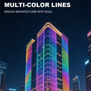 Lampe d'extérieur programmable RGBW/RGB LED Pixel DMX512 Contrôle Coque aluminium Abat-jour acrylique IP65 Imperméable Linéaire Rondelle murale - Product Image 4