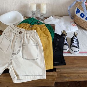 Pantaloncini in Cotone Casual da Bambino Tinta Unita, Moda Estiva 2026 - Vendita all'Ingrosso - Product Image 4