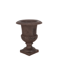 Esschert Design Jardinière d'extérieur en fonte, pot de fleurs haut sur pied