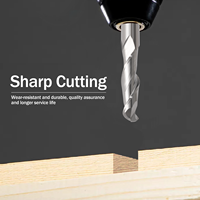 Fresa de carburo sólido de 2 filos con punta esférica sin recubrimiento, vástago de 4/6 mm, para router CNC, para madera, acrílico, MDF, tallado en relieve 3D