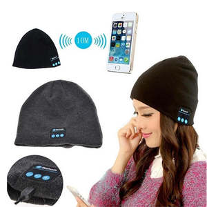 Auriculares Inalámbricos Inteligentes con Gorro de Punto, Unisex, de Excelente Calidad y a los Mejores Precios, para Otoño e Invierno, con Sonido Estéreo, Deportivos y Cálidos - Product Image 1