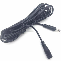 Câble de connecteur 2m Dc 5521 5525 femelle vers mâle Câble Dc 5.5*2.1mm