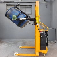 Chariot électrique de vidange de fûts d'huile avec levage et inclinaison, hauteur de levage 2,5 m, entièrement automatique, transpalette basculant pour fûts