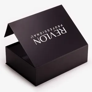 Feixin Logo personalizzato stampato nero opaco carta rigida chiusura coperchio magnetico scatola regalo confezione