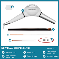 Dental Air Power Prophy sistema de pulido Jet agua interna chorro pulidor pistola Blanqueamiento Dental pieza de mano