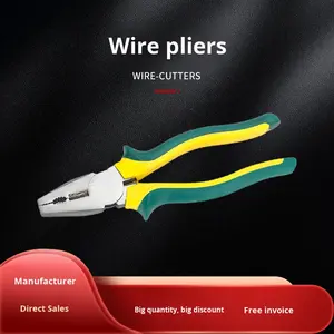 Pince coupante diagonale multifonctionnelle jaune-verte à bec fin pour électricien – Meilleure vente - Product Image 5