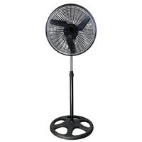 Ventilateur sur pied industriel oscillant à grande vitesse de 18 pouces, réglable en hauteur, avec moteur sans balais AC
