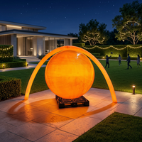 Lampe de sol en forme d'arche LED contemporaine, lumière décorative pour jardin et pelouse, décoration de Noël et de Pâques