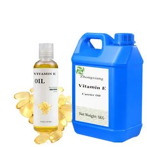 Huile de vitamine E organique en vrac d'usine-huile de vitamine E naturelle pure à 100% pour le soin des cheveux de la peau du corps