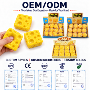 XINGYUE <span class=keywords><strong>Pop</strong></span> Demon Hunters Sensory Nourriture Mc Large Food Soft Toys Lautie Fidget Toy Para Adultos Autismo Squishy de Queso - Product Image 2