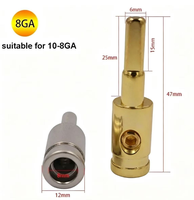 Réducteur de calibre de câble pour haut-parleur de voiture 0GA 4GA 8GA, adaptateur d'entrée audio pour amplificateur, borne de connexion en laiton pour amplificateur