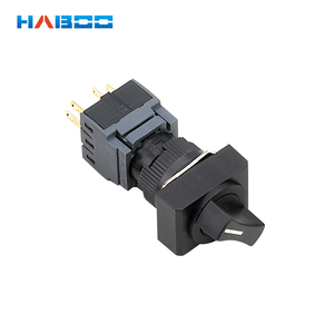 HABOO16mm Interruptor selector Momentáneo ON-OFF Botón pulsador impermeable de 2 posiciones con enganche - Product Image 4