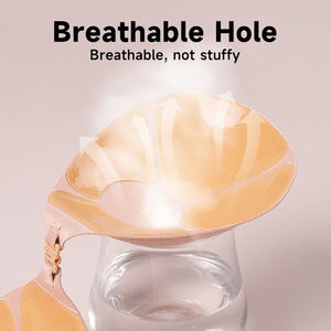 Soutien-gorge adhésif invisible pour femme, sans <span class=keywords><strong>dos</strong></span>, sans couture, à bonnets ronds, en silicone, anti-transpiration, à forte adhérence, nouvelle technologie, tenue longue durée - Product Image 2
